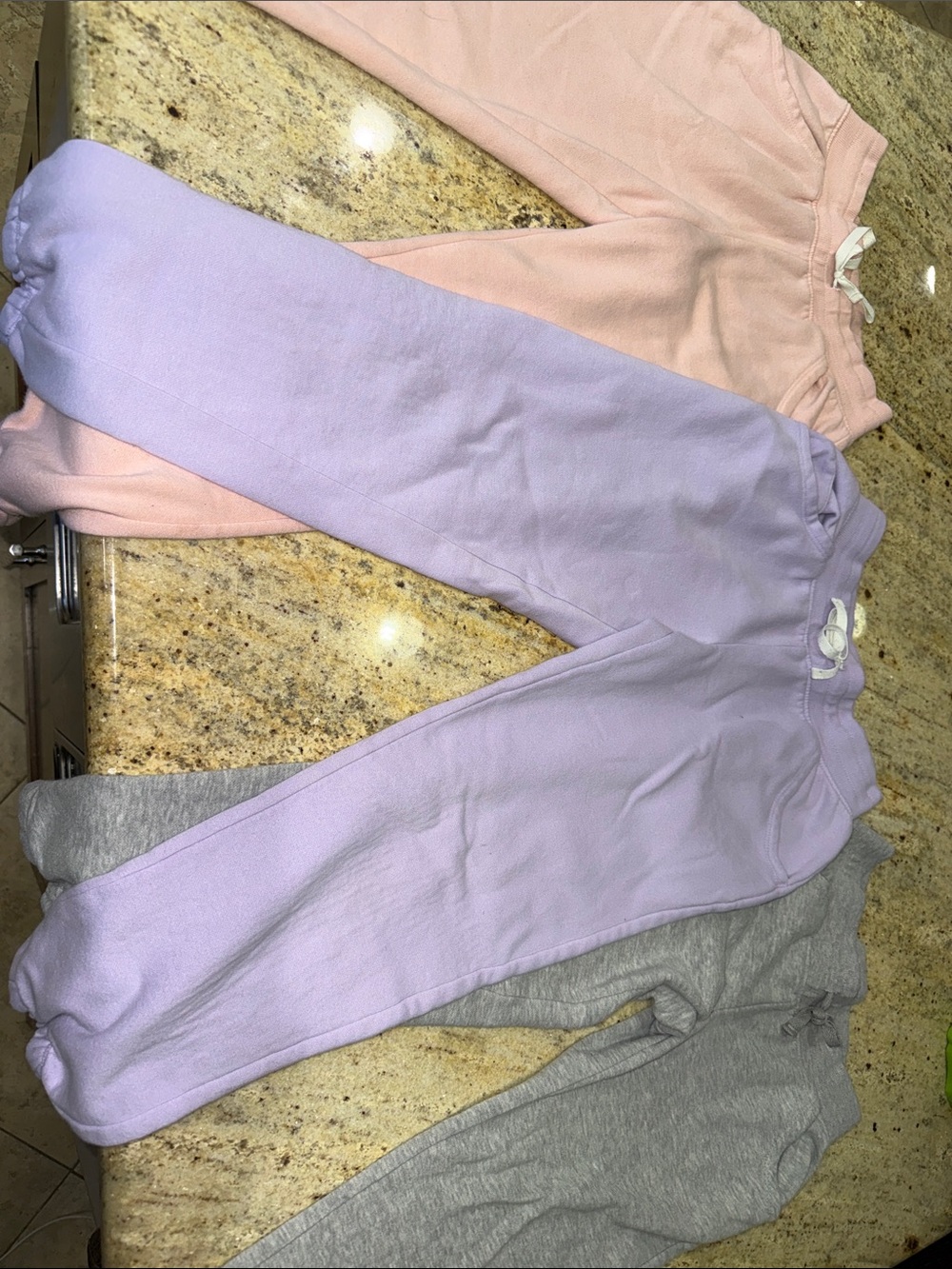 Cat & Jack Lavender, Pink and Gray Kids Jogger Pants size 10/12